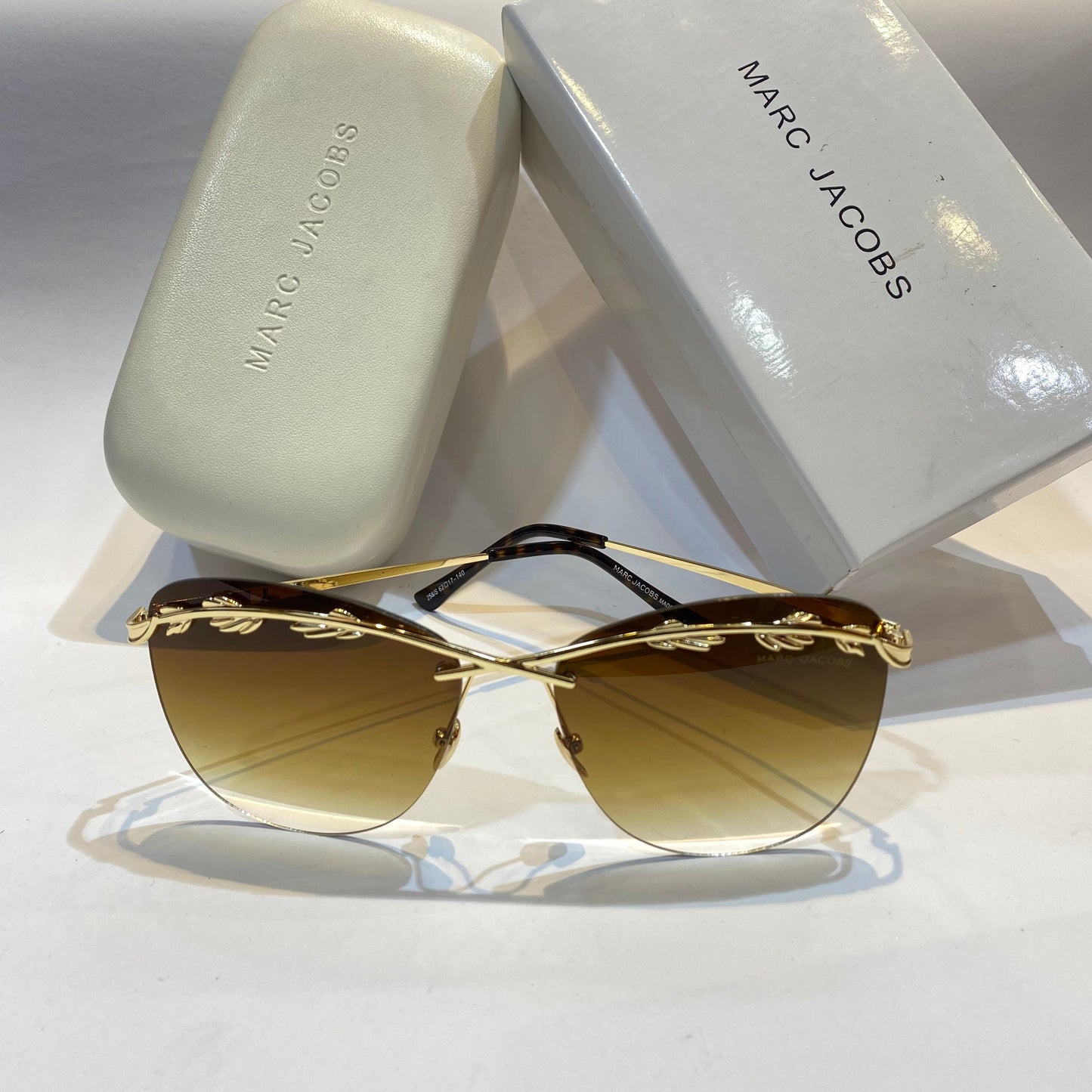 RAM Gold Frame Brown Shade Unisex Branded Sunglasses 258/S 62 17-140