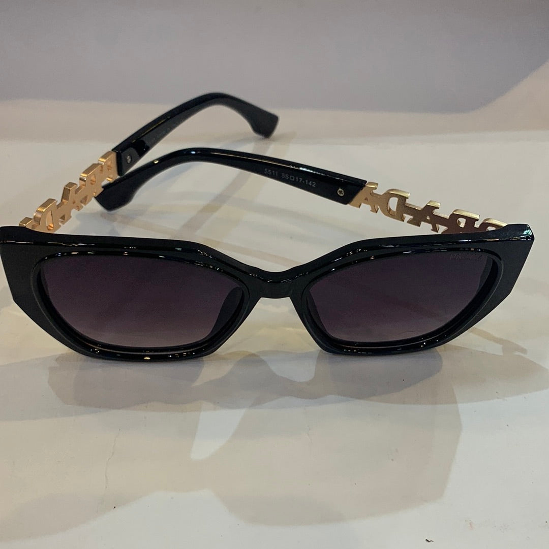 ARP Black Frame Black Shade Sunglass 5511 55 17-142
