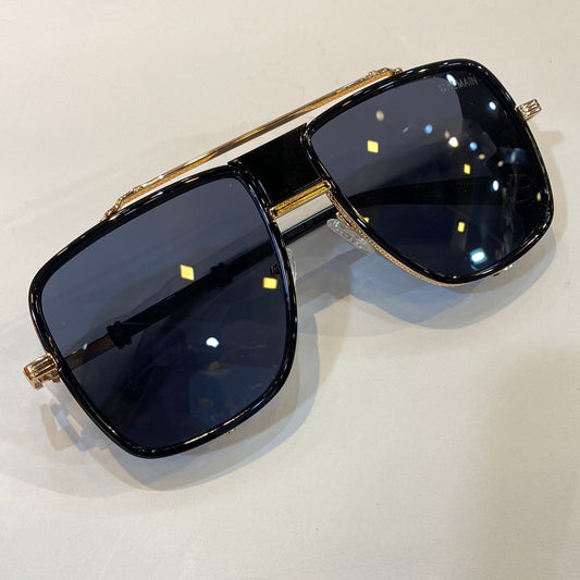 LAB Gold Frame Blue Shade Unisex Branded BPS-104C59 Black
