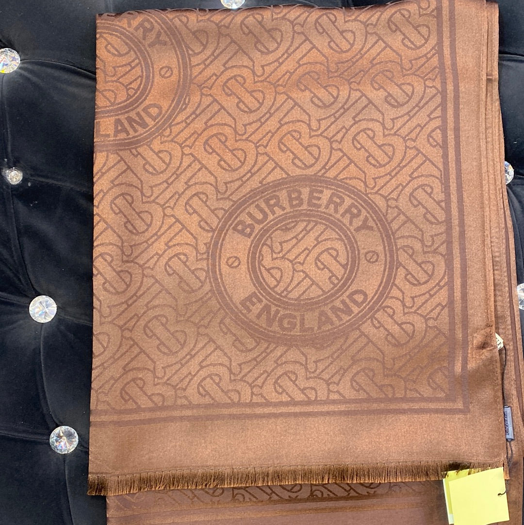 RUB BUR Brown Colour RUB Bur Print Heavy Quality Muffler  9354