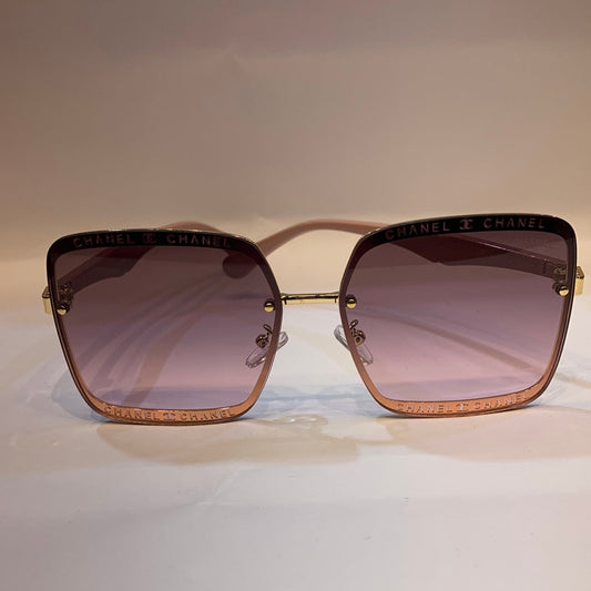 AHC Gold Pink Frame Pink Shade Unisex Sunglass CN8207 63 14-138