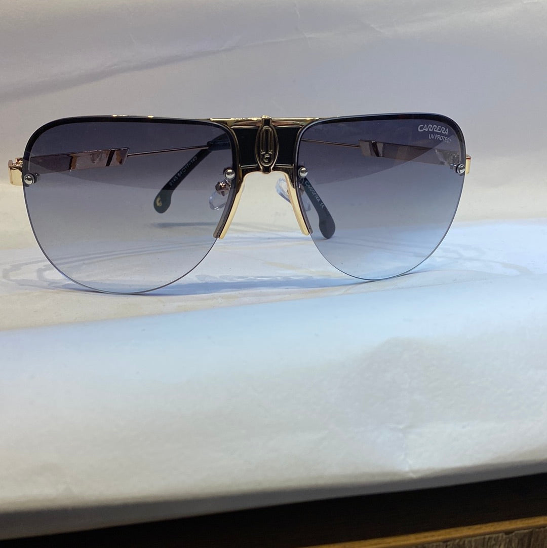 RAC Gold Frame Black Shade Unisex Branded Sunglasses 0145 6417-145