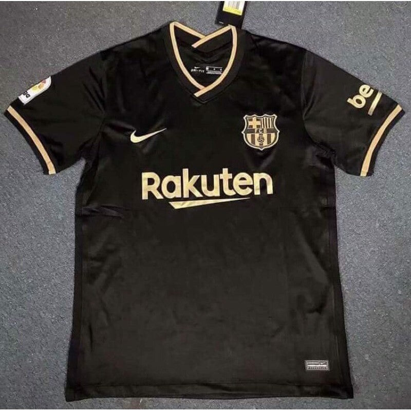 Kin Black Colour Rakuten Logo Branded Lycra Cotton Football Jersey 110337