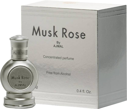 Musk Rose Concentrated Perfume Free From Alcohol 12ml For Unisex e 0.4 fl.oz.