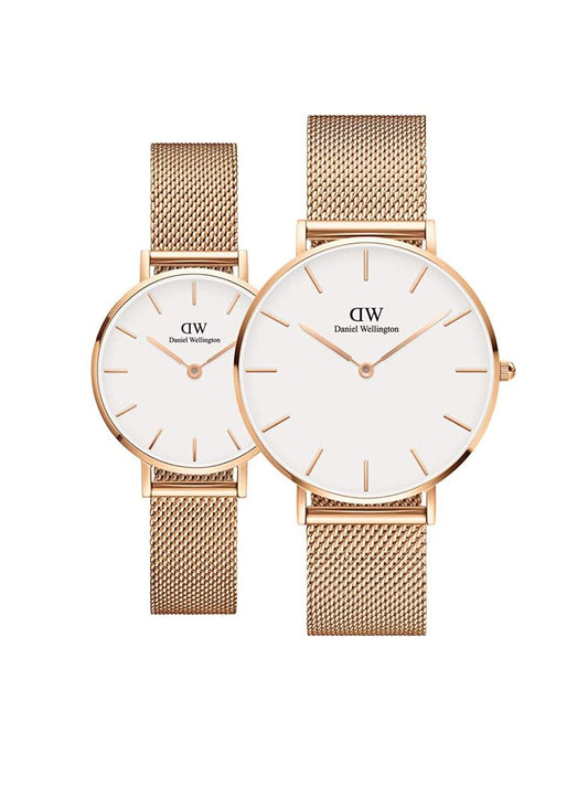 Wd Copper Chain White Dial Slim Formal Casual Watch For Men with Original Box