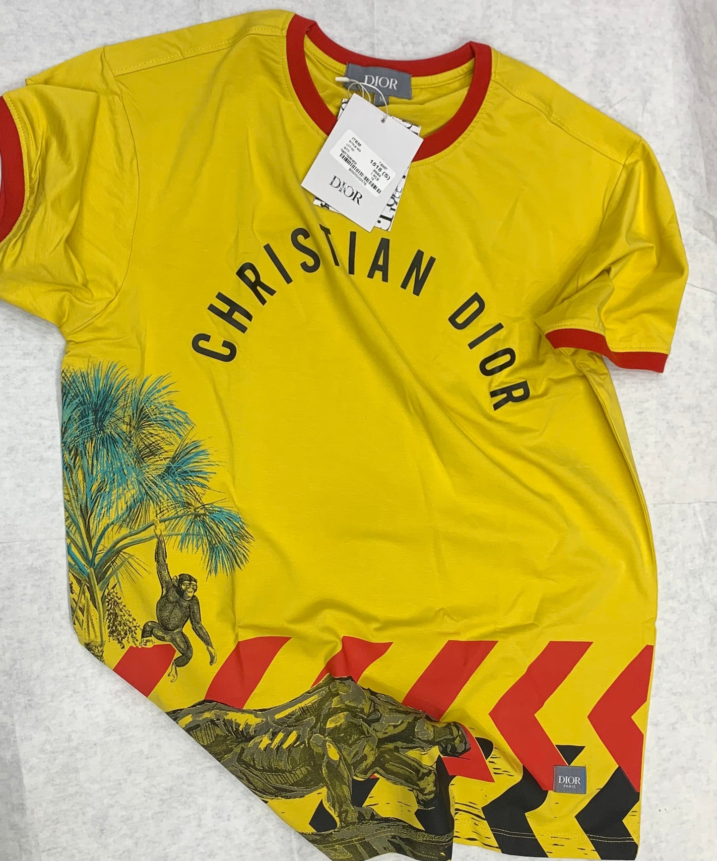 OID Green Colour With Front Print Round Tshirt 50219
