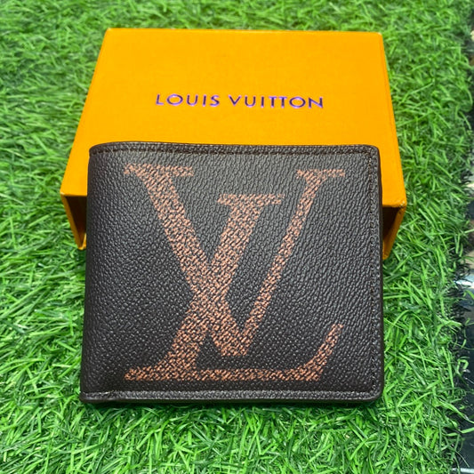 Branded Luxury Italian Leather Wallet Model Brown Khaki  60223092