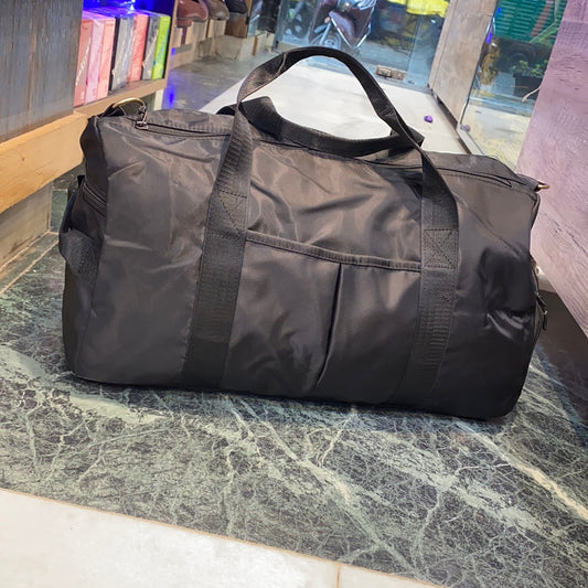 All Black Gym Duffle Bag