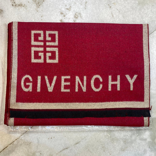 GIV VIG Red Colour With Cream Logo Imported Muffler 49059