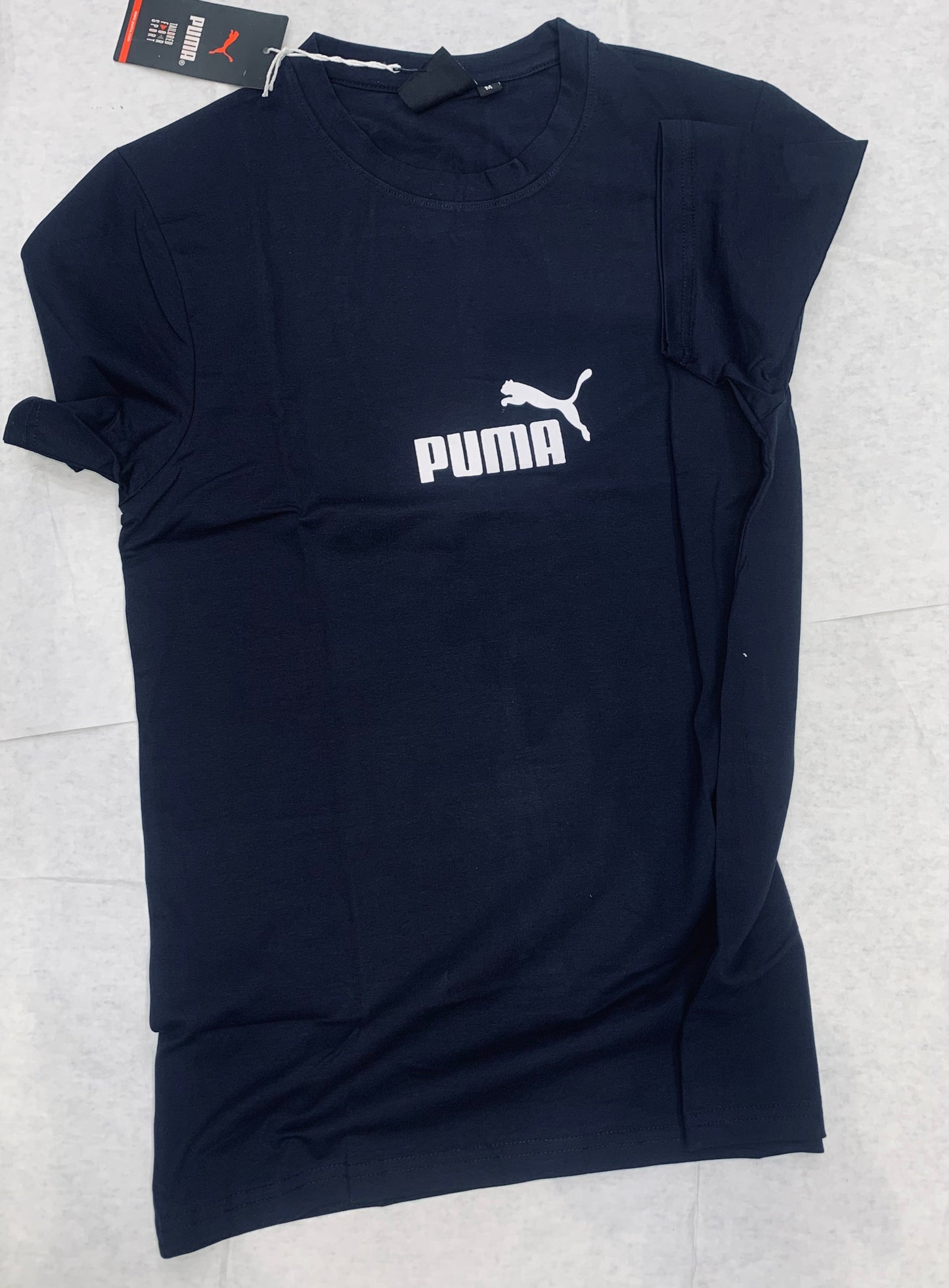 MUP Navy Blue Colour With Back Floral Print Half Sleeve Tshirt 50117