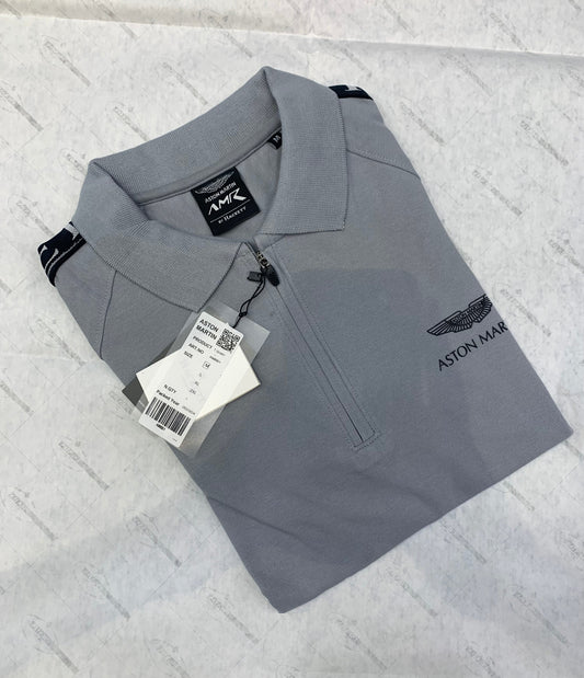 CAH TSA Light Grey Colour With Front Print Premium Quality Collar Tshirt 861005