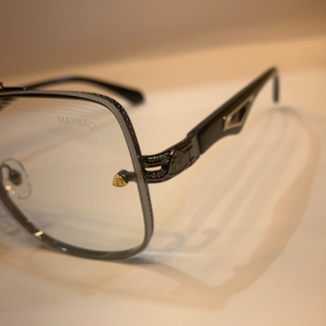 YAM Sliver Frame Transparent Shade Unisex Sunglass Z62 57 19-140