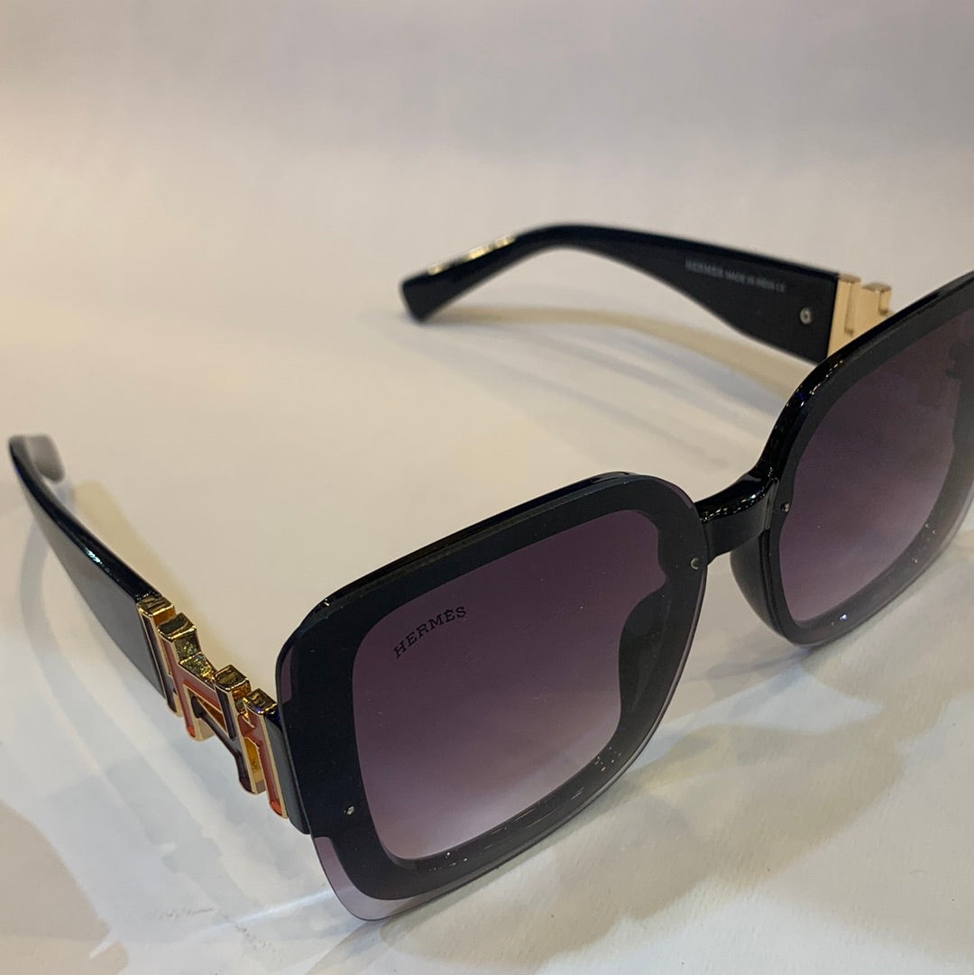 REH Black Frame Purple Shade Sunglass A70025 65 14-148