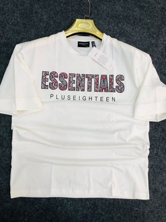 WHITE ESSENTIALS DROP SOLDIER TShirt