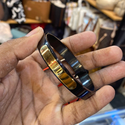 Black Gold Color Premium Quality Kada Bracelet 502432