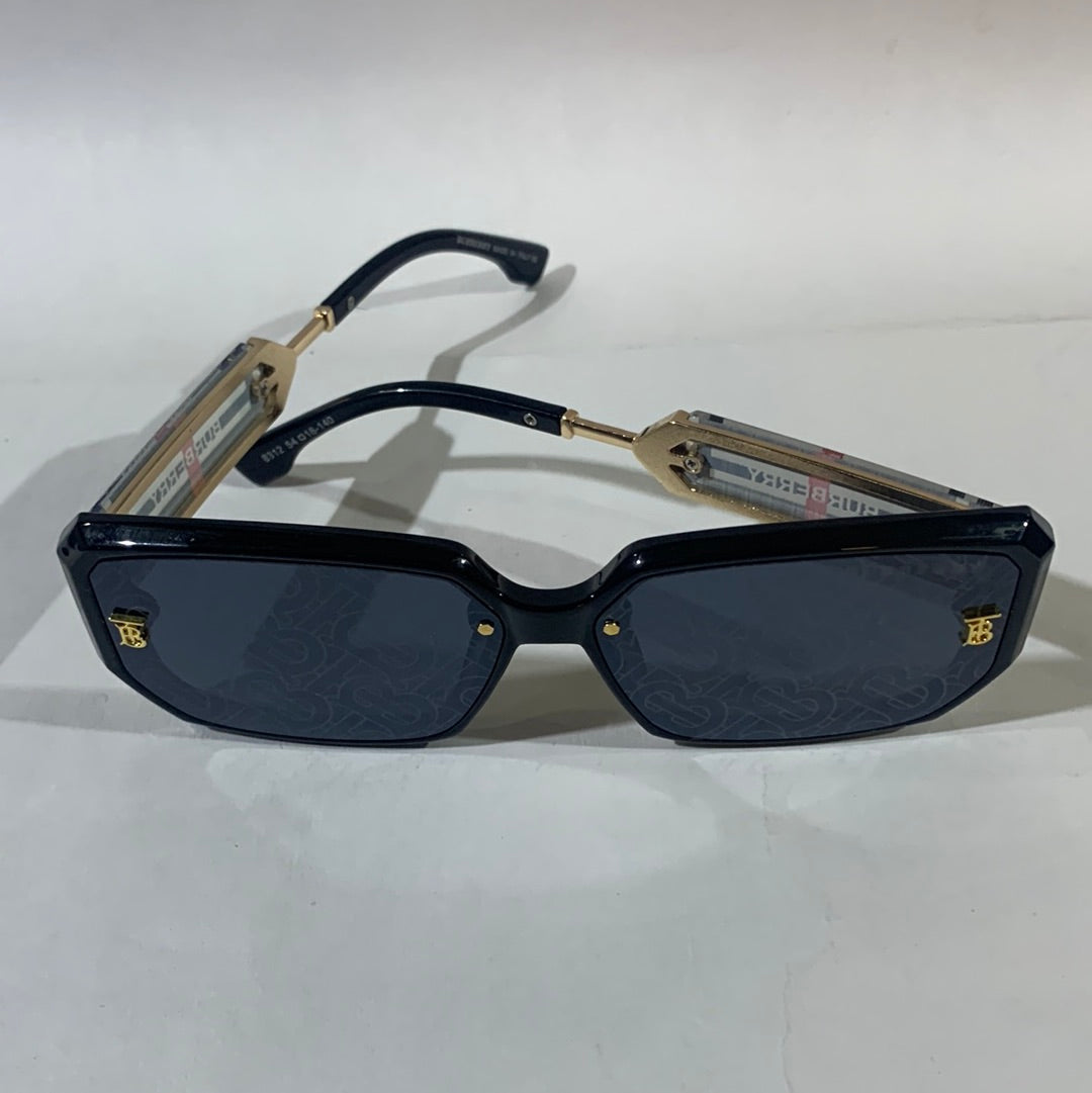 RUB Black Frame Black Printed Shade Unisex Sunglass 8312 54 18-140