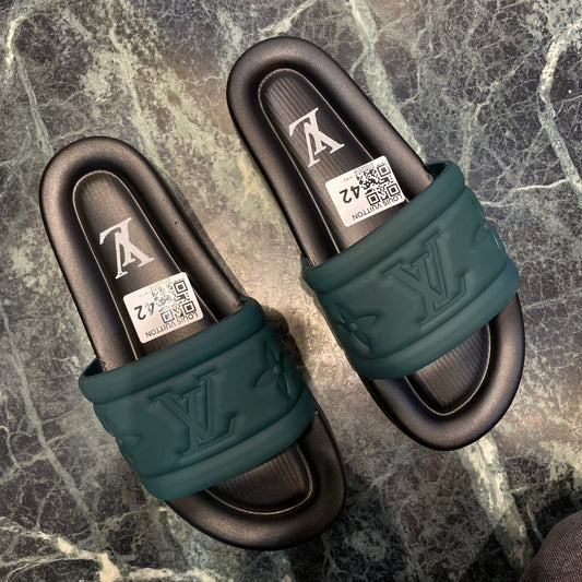 Green Black Slipper Model 21002318 Uol Lou Vl Lv