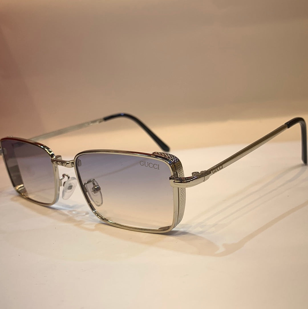 CUG Sliver  Frame Transparent  Shade Unisex Sunglass