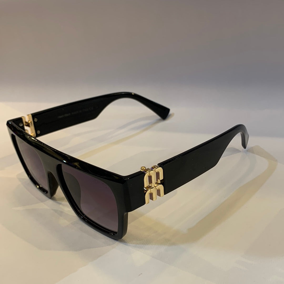 Uim Black Frame Purplle Shade Sunglass 22049 56 16-143