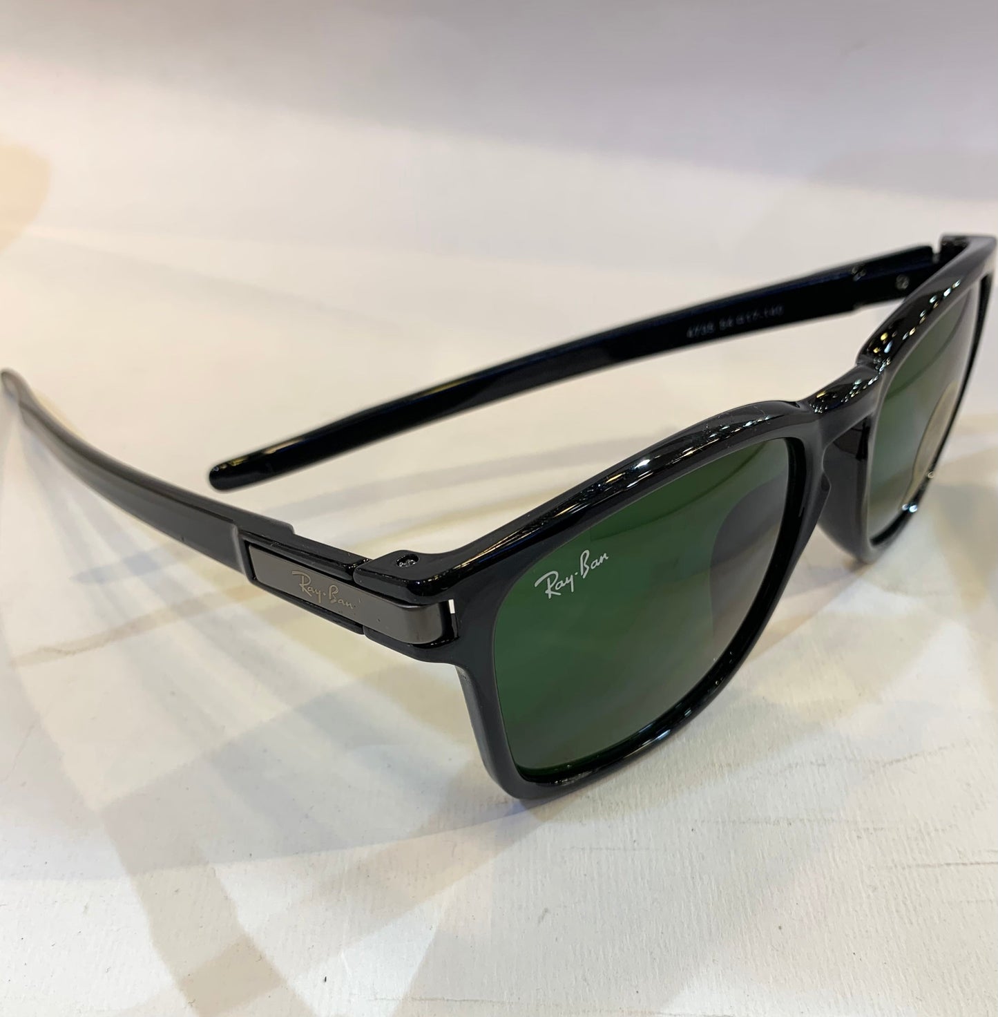 YAR RB Black Frame Green Shade Sunglasses 4735 54 17-140