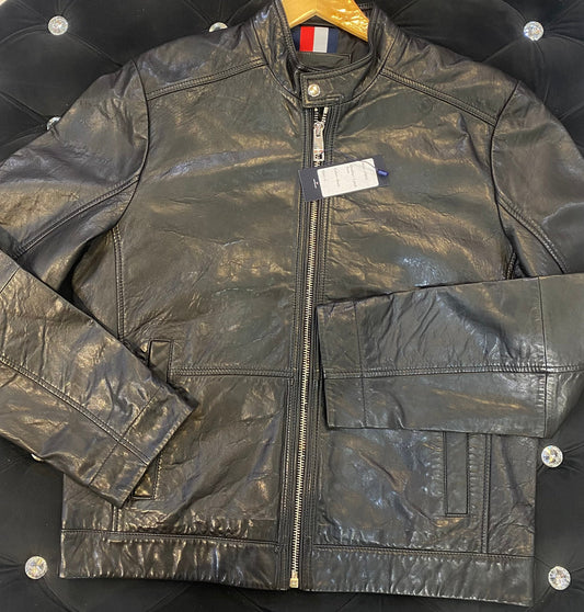 TOM MOT Black Colour Genuine Leather Men’s Jacket CRUZ 19506