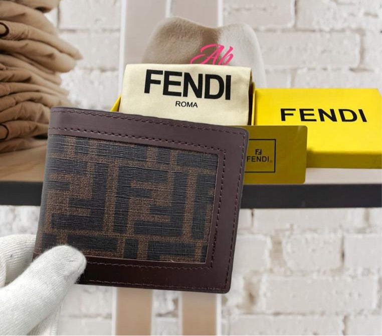 NEF Brown Colour Branded Luxury Italian Leather Men Wallet Model Coffee Border 60223030