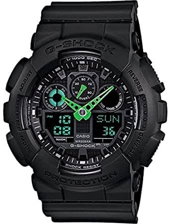 Black Green Water Rasistant Sports Watch With Orignal Box