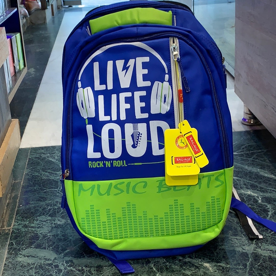 BAG-AGE Live Life Good Original Design Backpack