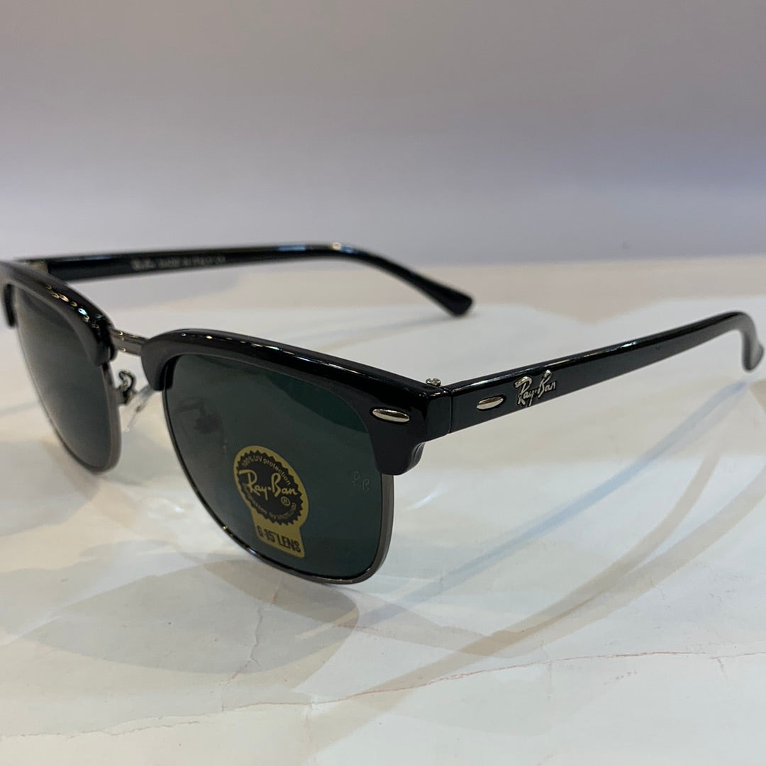 YAR RB Glossy Black Frame Black Shade Unisex Sunglass RB3016 W0365 51 0 3N