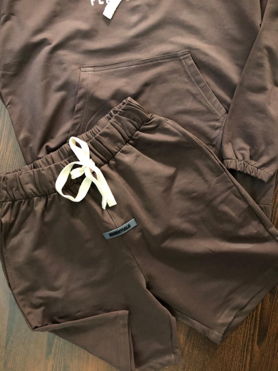 SSE Mati Matte Colour Cotton Hoodie Sweatshirt With Shorts Combo