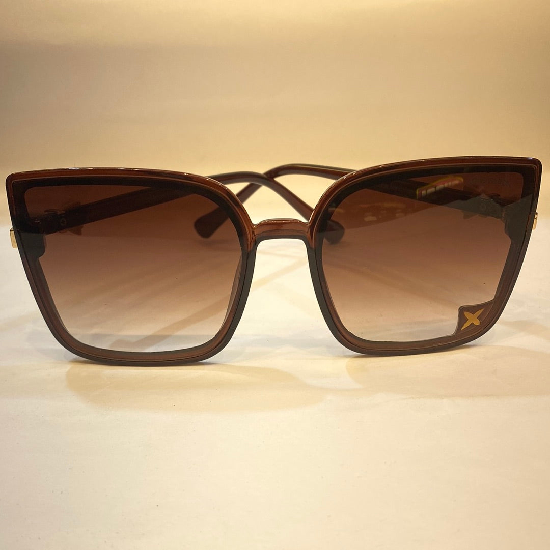 UOL VL  Brown Frame Brown Shade Unisex Sunglasses A30119 60 17 143