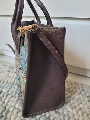 CUG GUC Brown Authentic Tiger Print Ladies Tote Bag 9301