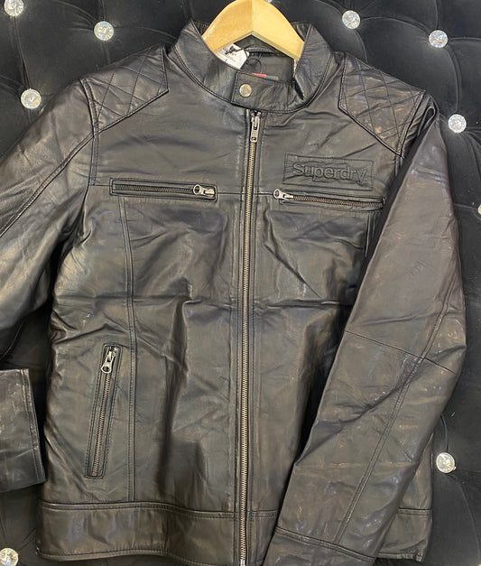 SUP PUS Black Colour Genuine Leather Surplus Men’s Jacket