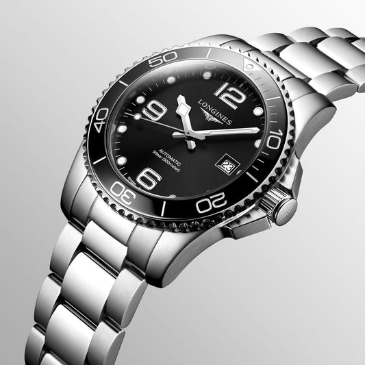 Nol Silver Black Chain Black Dial Men Watch