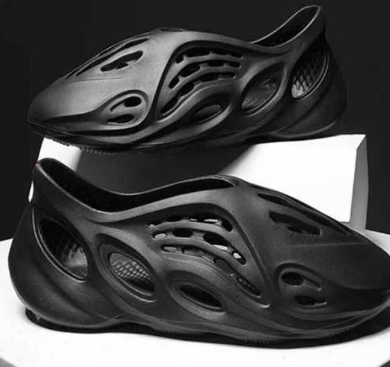 Black 2021 New Summer Jelly Men Garden Clog Water Sliders Shoes Crocs 03082023