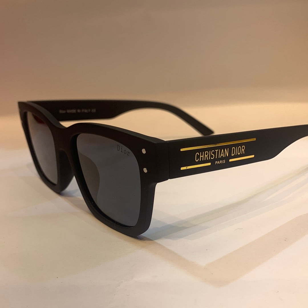 OID Matte Black Frame Black Shade Unisex Sunglass 9704 52 20 144
