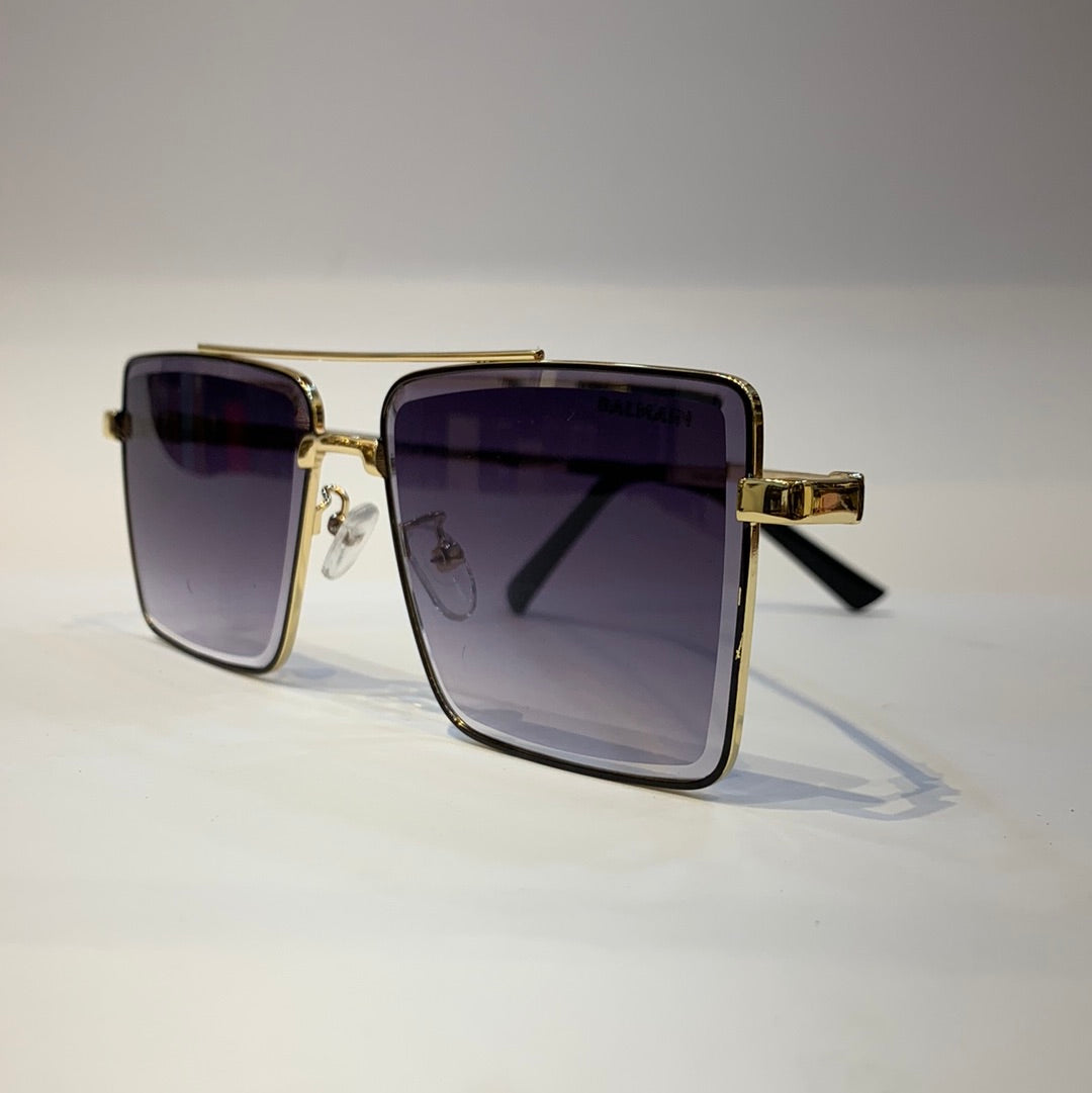 Lab Bal Golden Frame Purple Shade Sunglass B80-67355 16-143