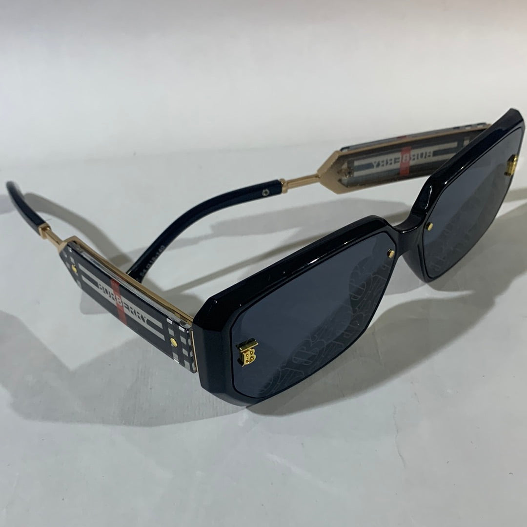 RUB Black Frame Black Printed Shade Unisex Sunglass 8312 54 18-140