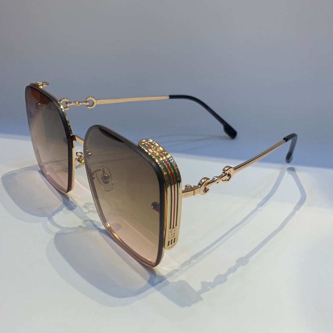 Cug Gold Frame Yellow Shade Sunglass 2127 52 18-138
