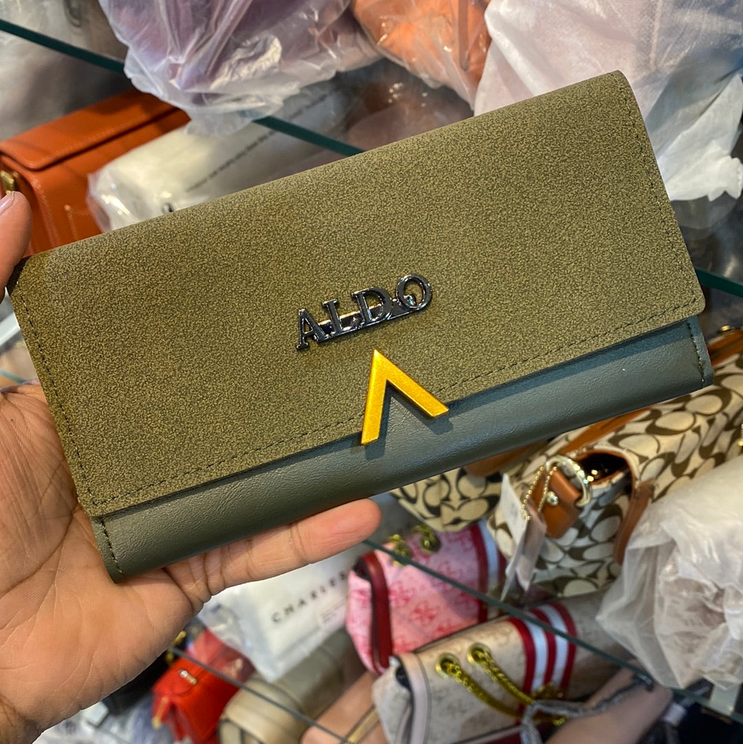 DLA Olive Green  Gold Ladies Clutch