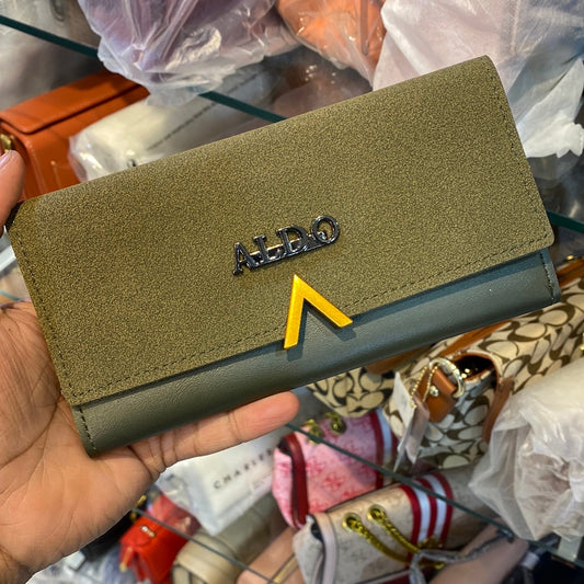 DLA Olive Green  Gold Ladies Clutch