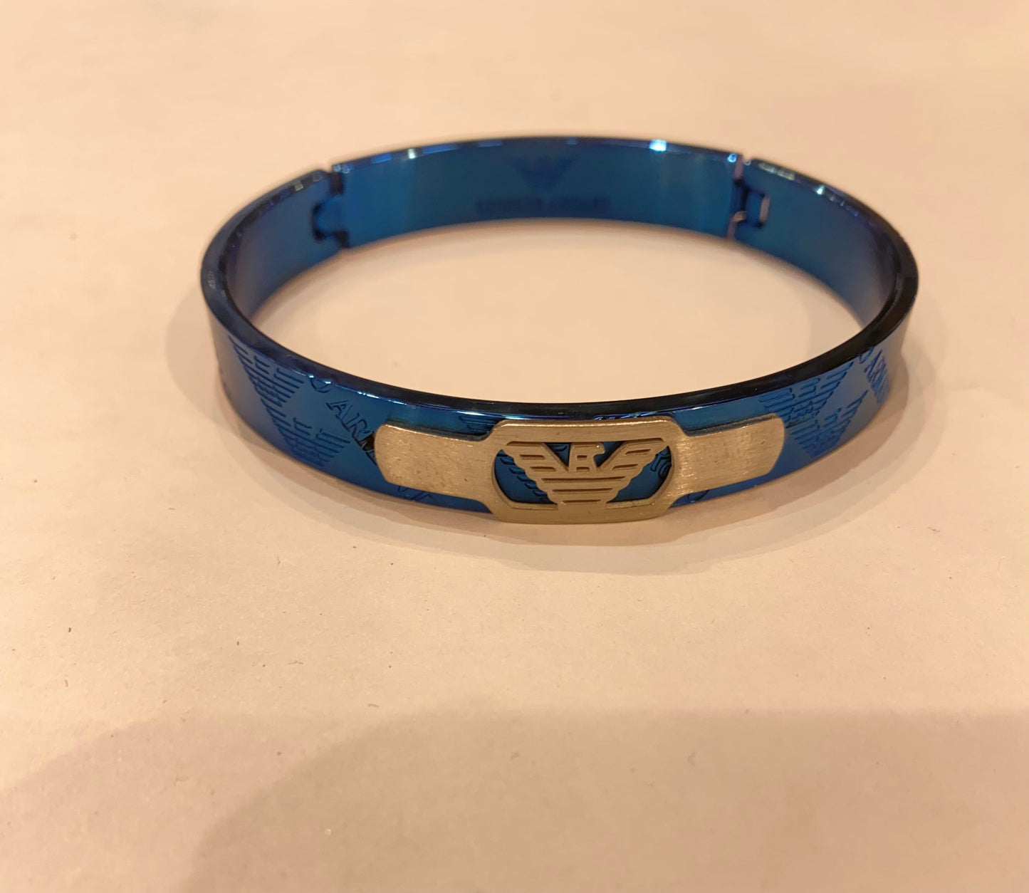 Blue Colour Mra Sliver Logo Design Heavy Quality Bracelet 199920