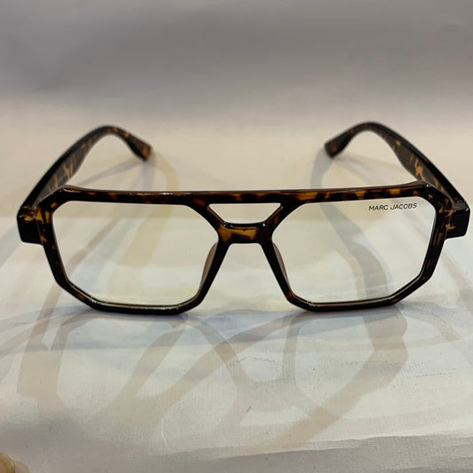 RAM Glossy Leopard Print Frame Transperent Shade Unisex Sunglasses 66802 52 16-145