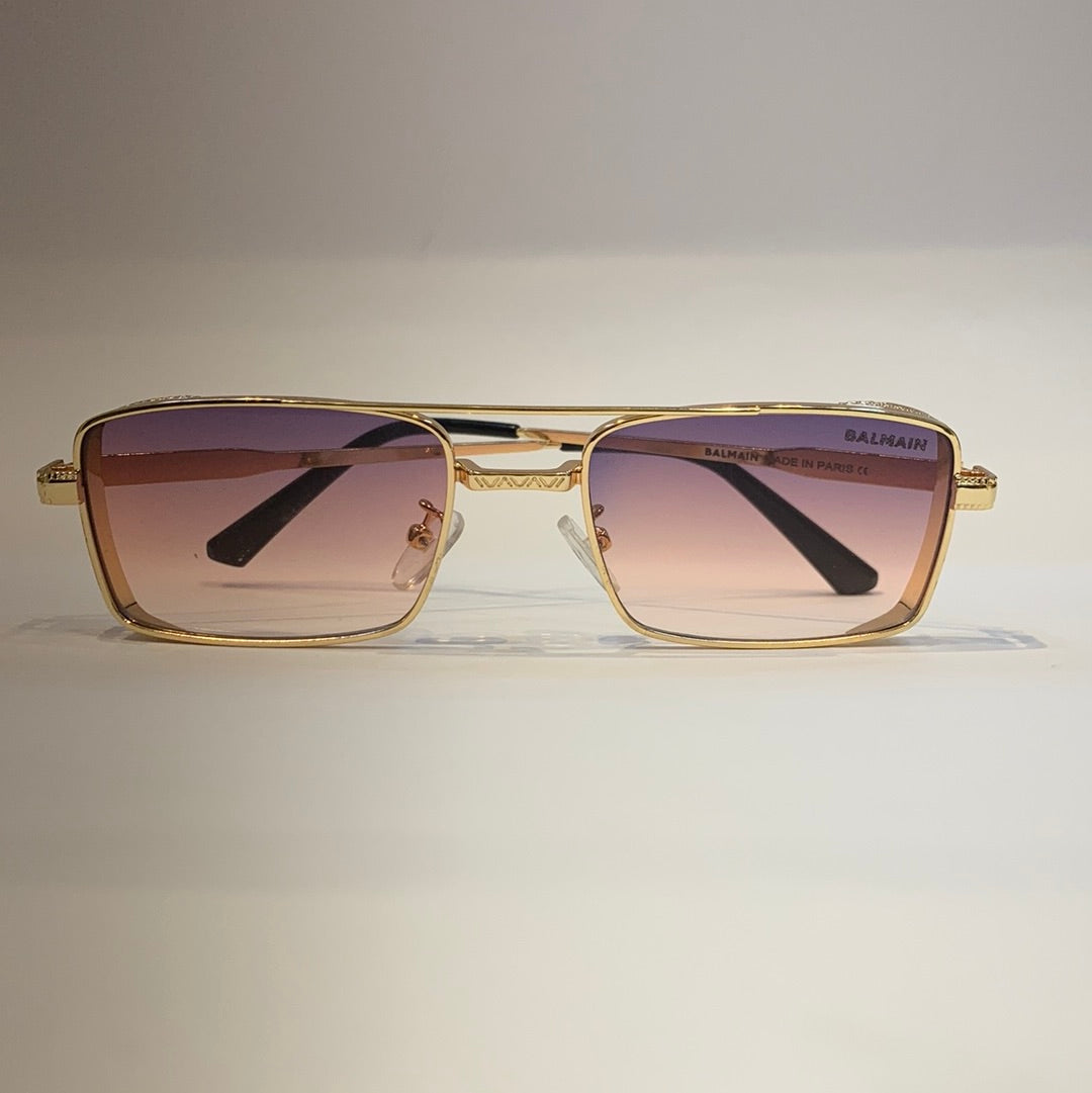 Lab Bal Golden Frame Pink Shade Sunglass B85-67653 20-144