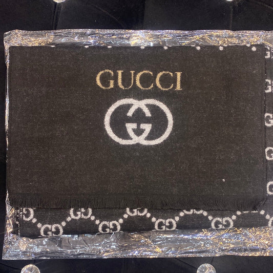 Cug Guc Black Colour With Gold Cug Logo Imported Muffler 49099
