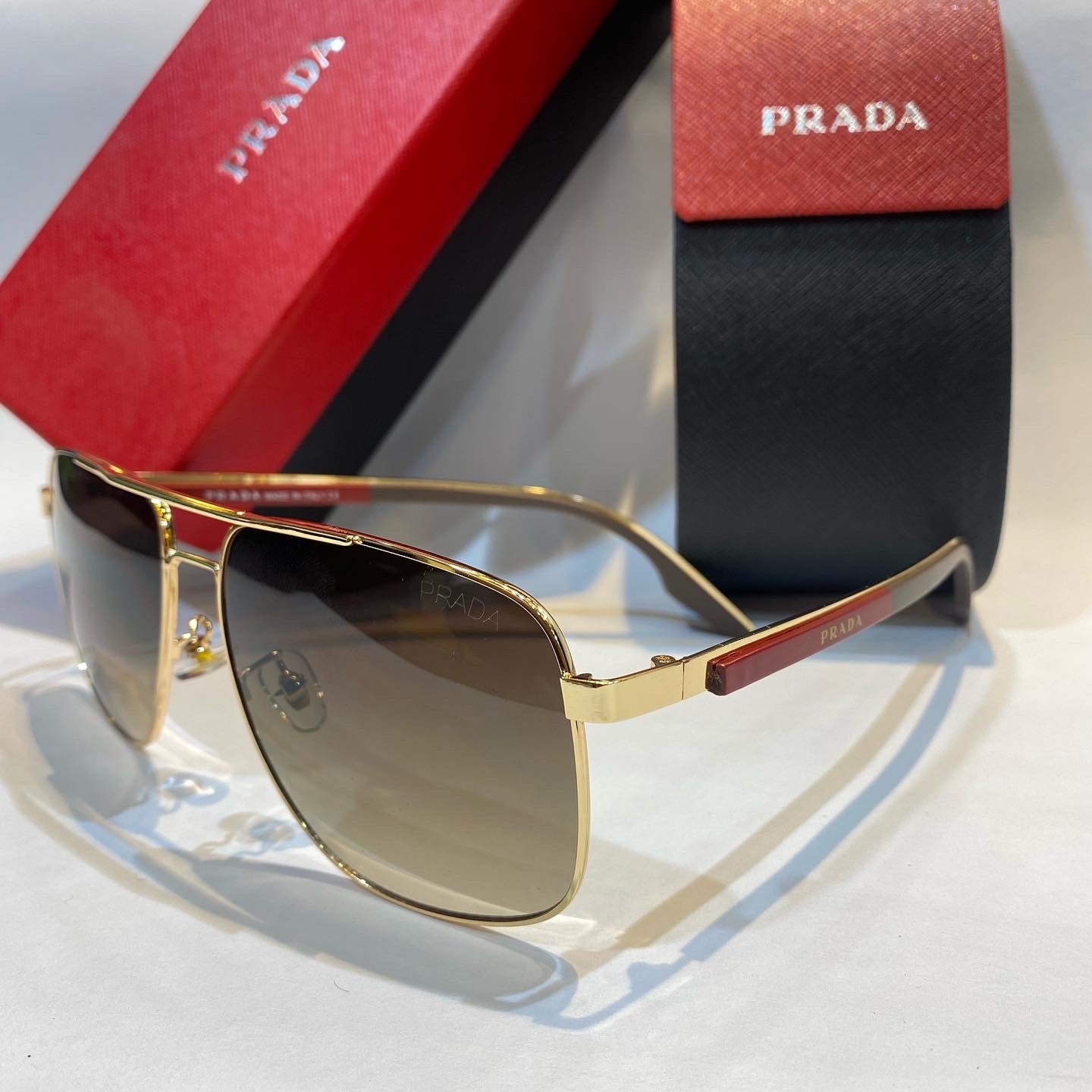ARP Gold Frame Brown  Shade Unisex Branded Sunglasses 10396 58 16-145