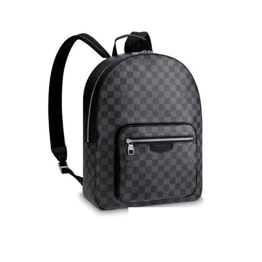 UOL Grey Black Monogram Unisex Backpack