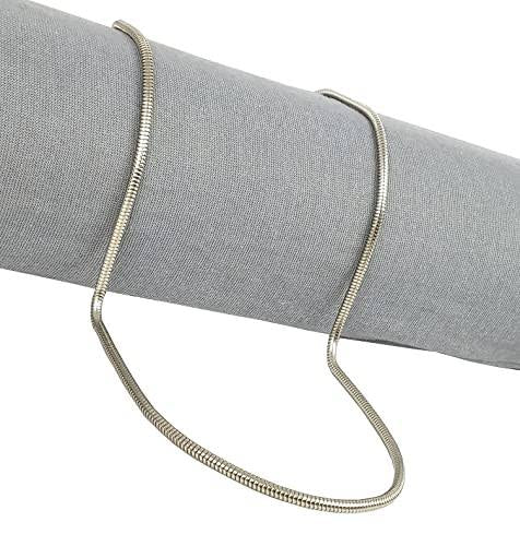 Sliver Stainless Steel Unisex Snake Heavy Chain Necklace 199910