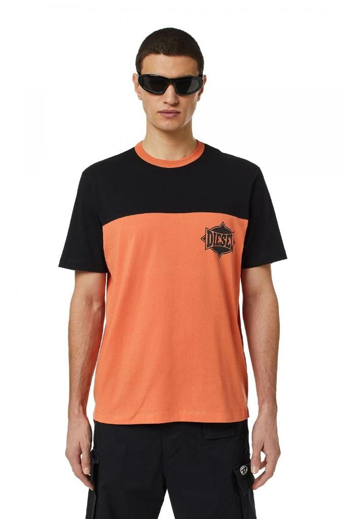 EID Black Orange colours Half Sleeves Cotton TShirt 110152