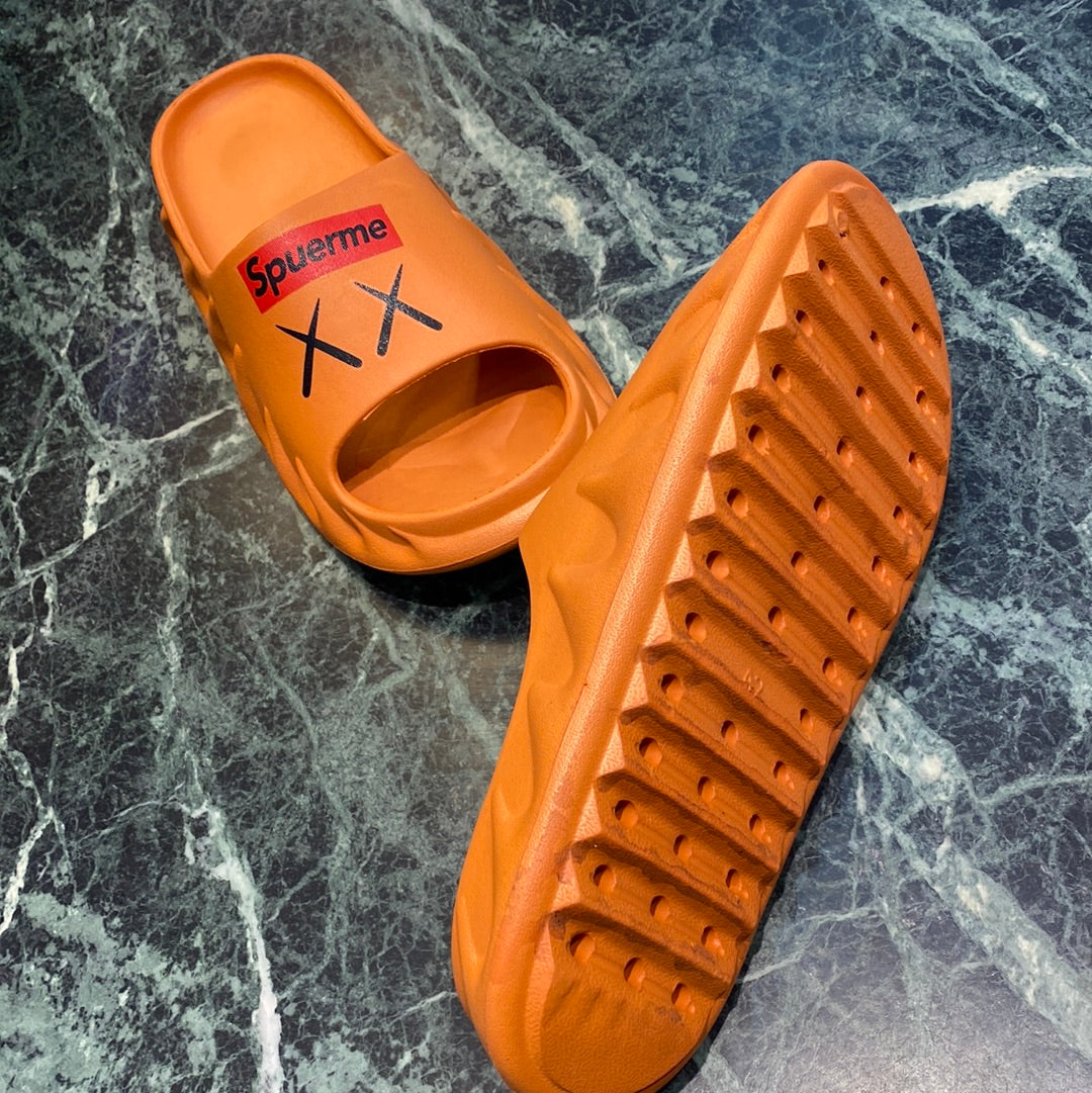 Orange Brown Tan Spuerme XX Fat Summer Print Red White Black Purple  Heavy Slipper